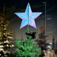 thumbnail image 3 of Kurt S. Adler  13.25 in. Multi Color RGB Holographic Star Treetop, 3 of 3