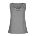 thumbnail image 4 of Beach Vacation Clothes for Women Cute Athletic Shirts for Women Button Crop Tops Dance Top Crop Girls Winter Clothes Size 6 Top Pack Cute Tops Silk Cardigan Camisole Workout Spandex Grey L, 4 of 6