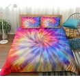 thumbnail image 7 of Tie Dye Comforter Cover Set Hippie Spiral Bedding Set Ethnic Boho Duvet Cover Swirl Tie Dyed Pattern Comforter Cover, Bohemian Hippie Bedding Decor  Quilt Cover with 2 Pillowcases, 7 of 7
