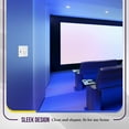 thumbnail image 5 of ENERLITES Combination Toggle Light Switch/Decorator Light Switch Plate, Double Switch Wall Plate, Standard Size 2-Gang 4.68" x 4.73", Polycarbonate Thermoplastic, Gloss Finish, SI881131-W, White, 5 of 5