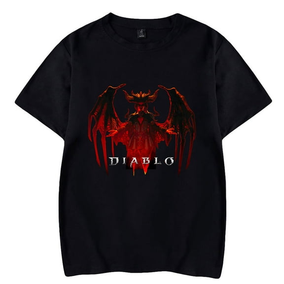 Diablo IV Unisex Short Sleeve T-shirts Men Women Streetwear Game Casual O-neck Harajuku Stylish