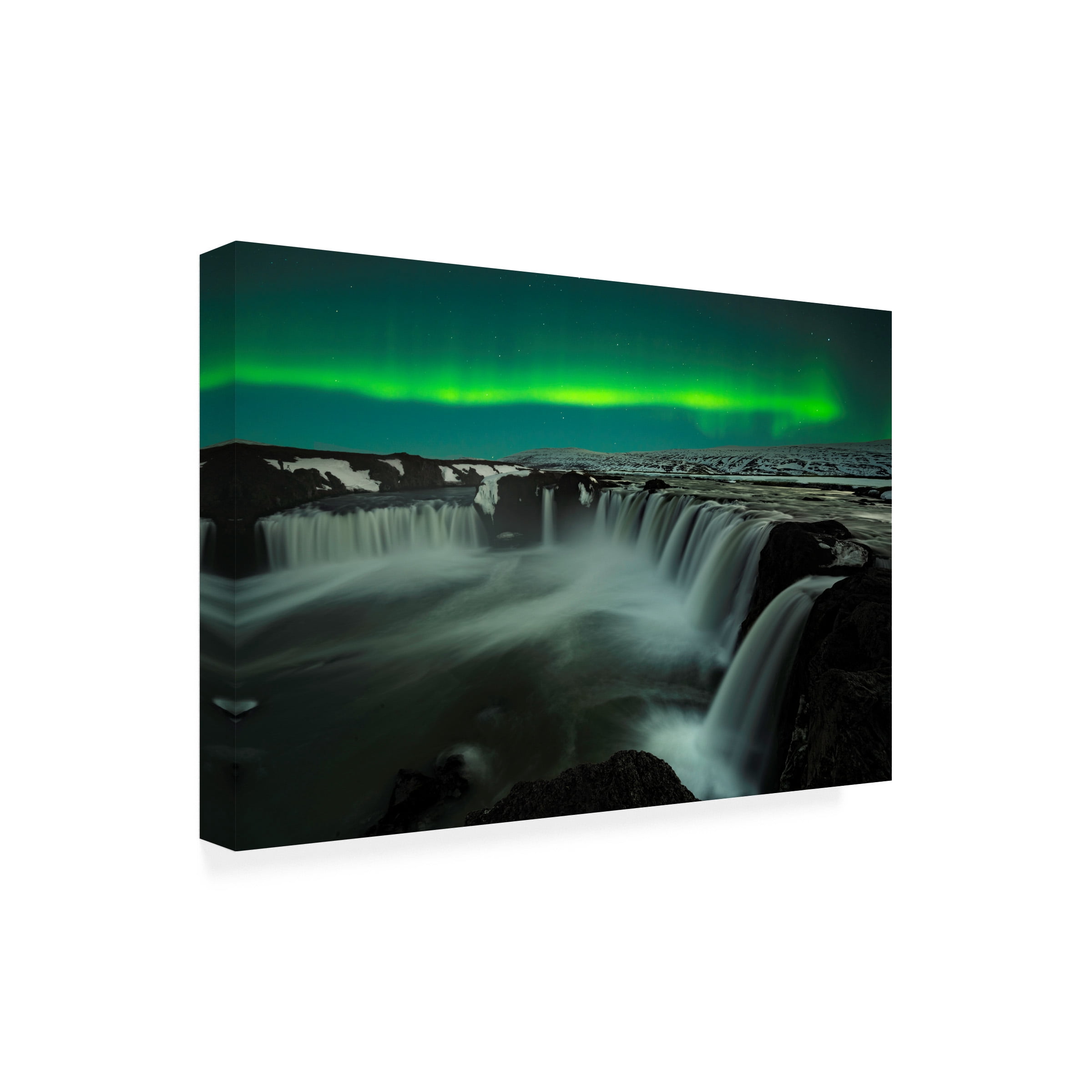 Jingshu Zhu 'Godafoss' Canvas Art