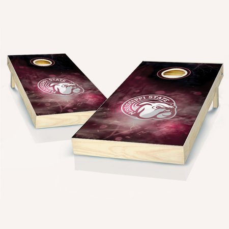 Skip's Garage Mississippi Smoke Solid Wood Cornhole Board Set