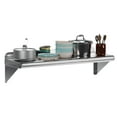thumbnail image 3 of BeesClover 36"x12" Stainless Steel Wall Shelf with Adjustable Backsplash & Brackets, 3 of 6
