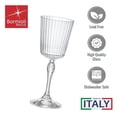 thumbnail image 6 of Bormioli Rocco America '20s 8.5 oz Cocktail Glasses - Set of 4, Vintage-Inspired Teardrop Detail & Decorative Stem, Glass Clarity with Laser Cut Rim - Elegant Drinkware for Cocktails, Made in Italy, 6 of 7