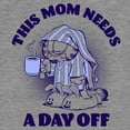 thumbnail image 2 of Women's Garfield This Mom Needs a Day Off  Racerback Tank Top, 2 of 4