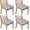 Gray/White, variant on Halloween Autumn Halloween Elements Seat Covers for Dining Room Chairs Set Of 4,Stretch Printed Washable Chair Seat Cover with Elastic Ties and Button,Removable Waterproof Couch Cushion Covers