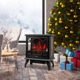 thumbnail image 4 of Costway 23" Freestanding Electric Fireplace Heater Stove W/ Realistic Flame Effect 1400W, 4 of 10