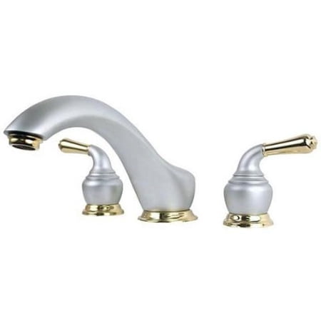 Moen Monticello 2 Handle Platinum Polished Brass Roman Tub Faucet