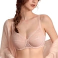 thumbnail image 1 of Jindong Large Breast Reducing Full Coverage Bra with Anti Sagging and Underarm Control Featuring Sexy Lace, 1 of 4