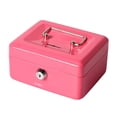 thumbnail image 1 of Pequeña Caja De Seguridad Vimi Con Cerradura Y Ranuras Alcancía rosa, 1 of 8