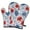 Pioneer Flower Floral, variant on Cute Oven Mitts,Pioneer Flower Floral Print Pattern Oven Mitt 2-Pack Set,Kitchen Gloves for Oven,Heat Resistant Oven Mitts 7.7"x12"