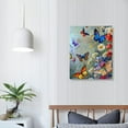 thumbnail image 4 of Shiartex Butterfly Wall Art Colorful Butterfly Pictures Wall Decor Butterfly Painting Canvas Prints Modern Artwork Framed Home Decoration for Bathroom Bedroom Living Room 16x20 in/12x16 in, 4 of 5