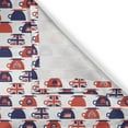 thumbnail image 5 of Ambesonne London Grommet Curtain, Tea Party Flag Cups, 50" x 96", Vermilion Navy Blue, 5 of 6