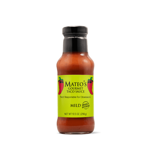 Mateo's Gourmet All Natural Mild Taco Sauce, 10.5oz Bottle
