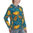 thumbnail image 3 of Hoodies for Women - pumpkins halloween hats Comfrt Colour Drawstring Women'S Fashion Hoodies & Sweatshirts, Fall Outfits Clothes for Women 2024 Pullover with Kangaroo Pocket, 3 of 7