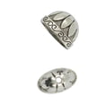 thumbnail image 7 of Large Pewter Caps Flower Focal Beads Jewelry Making Findings 20, 7 of 7
