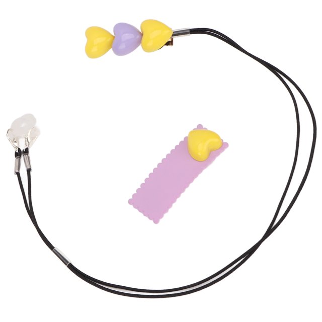 Soporte De Ayuda Para Sordos, Cordón De Ayuda Para Sordos Amarillo Y Morado Con Lazo De Silicona Para Personas Mayores