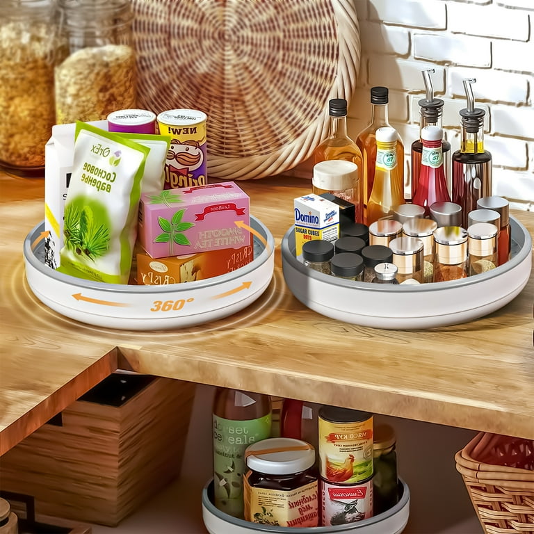 M BUDER Lazy Susan Organizer 360-Degree Turntable for Kitchen