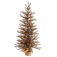 thumbnail image 1 of Vickerman 36" Chocolate Artificial Christmas Tree with 50 Warm White LED Lights, 1 of 1