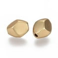 thumbnail image 2 of Tibetan Style Alloy Beads Lead Free & Nickel Free & Cadmium Free Real 18K Gold Plated Faceted Nugget Matte Gold Color 10x8.5x7.5mm Hole: 1.6mm DIY, 2 of 4