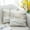 White/Golden, variant on Pillow Covers Decorative Cases, GREAGLE 2- Pack Soft Luxury Cotton Throw Cushion Covers for Living Room Couch Bed Sofa Chair Home Decor Decorations, 20 x 20 inch / 50 x 50 cm
