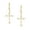 14K gold M 089, variant on Elegant Crosses Hoop Earrings Elegant Hoop Earrings Accessory With Zircon Crosses for Fashion Enthusiasts