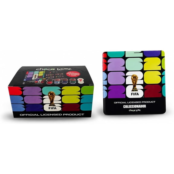 1 Caja con 20 Figuras c/u + 1 Coleccionador, Sorpresa Mundial FIFA 2026 Producto Oficial, Choca Locoz, Figuras Coleccionables