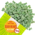 thumbnail image 3 of Sour Bears Gummy Candy | 1 Pound Bag | Dye Free Candy | Gelatin Free Soft Green Candies | Jelly Bears, 3 of 5
