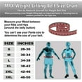 thumbnail image 2 of MRX Weight Lifting Belt Genuine Leather - 4 Inches Wide 8mm Thick Padded Lumbar Back Support Double Prong Powerlifting Belts Heavy Duty Deadlifts Workout Squats & Exercise Belt for Men & Women, 2 of 9