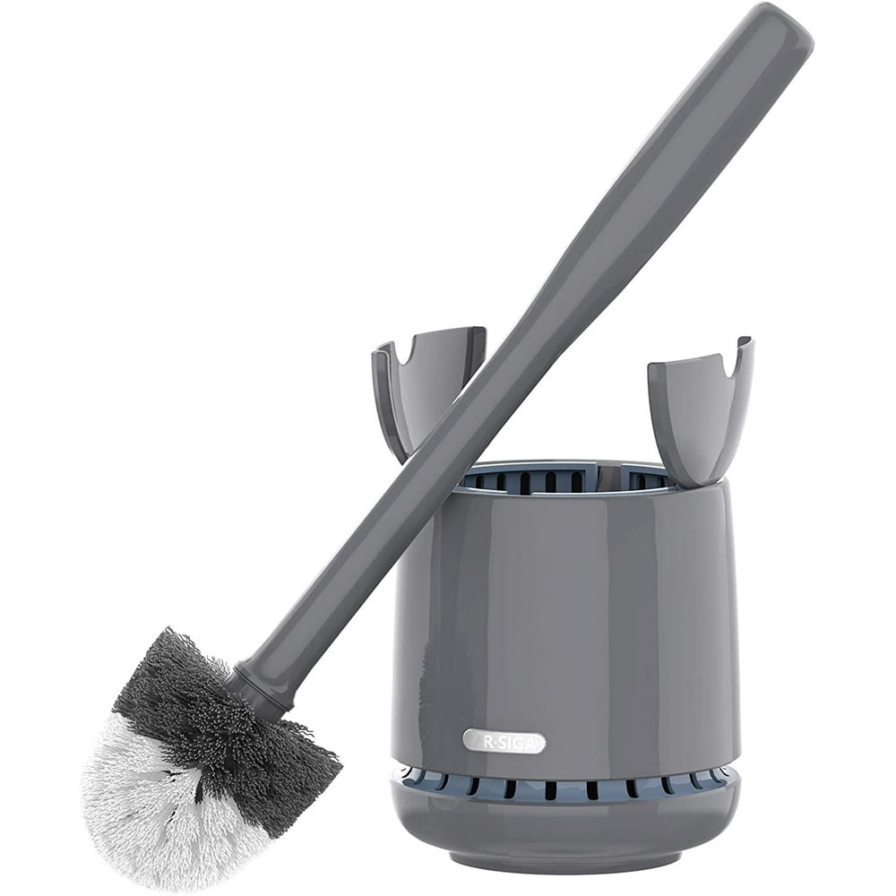 MR.SIGA Premium Toilet Bowl Brush and Holder for Bathroom Cleaning