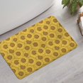 thumbnail image 2 of Yellow Brown Sunflower Pattern Bathroom Rugs Mat,Non Slip Microfiber Bathroom Rug,Rubber Backing,Soft Bathroom Mats for Bathroom Floor,Tub and Shower,17x27in(43x68cm), 2 of 5