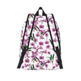 thumbnail image 2 of Lsque Orchids Flowers Pattern Canvas Daypack, Durable Backpack, High-quality Versatile Backpack,Vintage Compact Backpack-Medium, 2 of 6