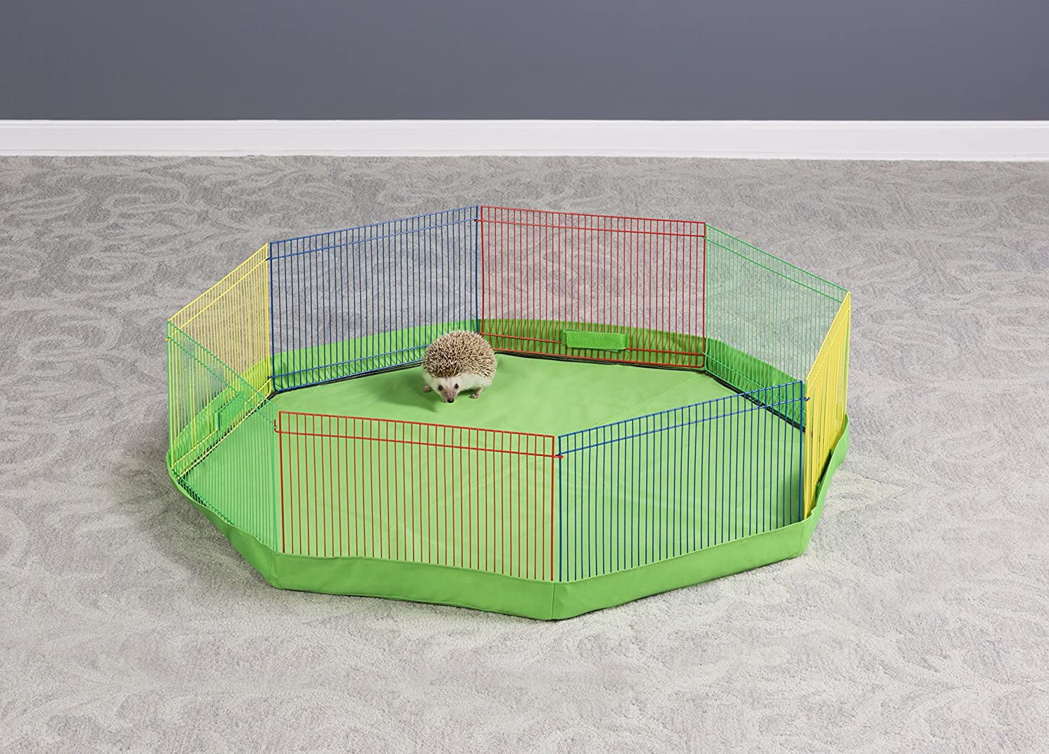 Laegsmetg Small Pet Playpen, 13 Inch, Multicolored Laegsmetg