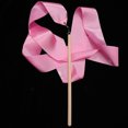 thumbnail image 1 of WRITWAA 2pcs Colorful Rhythmic Dance Ribbons For Vibrant Streamers For Gymnastics Twirling And Activities Pink, 1 of 7