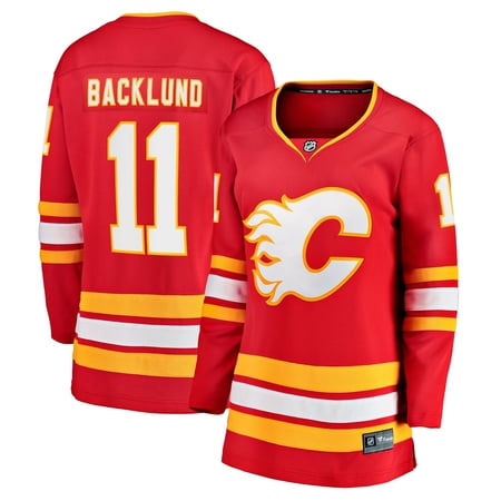 Women s Fanatics Mikael Backlund Red Calgary Flames Home Team Breakaway Player Jersey