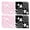 B, variant on Halloween Disposable Tableware, 10pc Black Pink Ghost Paper Plates for Home Party Table Decoration (7 Inch)