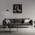 thumbnail image 3 of Stephen Chambers 20x20 Black Modern Wood Framed Wall Art Titled - Skull 50, 3 of 6