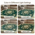 thumbnail image 7 of ODIKA 8'x10' Ultra-Soft Area Rug, Vintage Impressionist Botanical Scroll Round Circular Watercolor Refined None Washable, Bare feet friendly, Silk-Touch for Bedroom, Under Sectional, 7 of 7