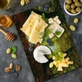 thumbnail image 5 of Fall Cutting Board, Blurry View of Forest Defoliation Mysterious Dramatic Dreamlike View, Decorative Tempered Glass Cutting and Serving Board, Large Size, Pale Green Red Brown, by Ambesonne, 5 of 5