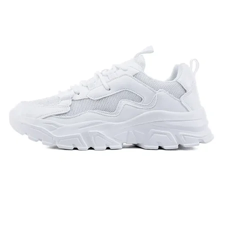 

Breathable Dad Shoes Thick Bottom Running Shoes Solid Lace-up Chunky Sneakers Women‘s Footwear