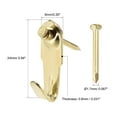 thumbnail image 2 of Uxcell Picture Hangers 20lbs Photo Frame Hooks Kit w Nails 50Pack, 2 of 5