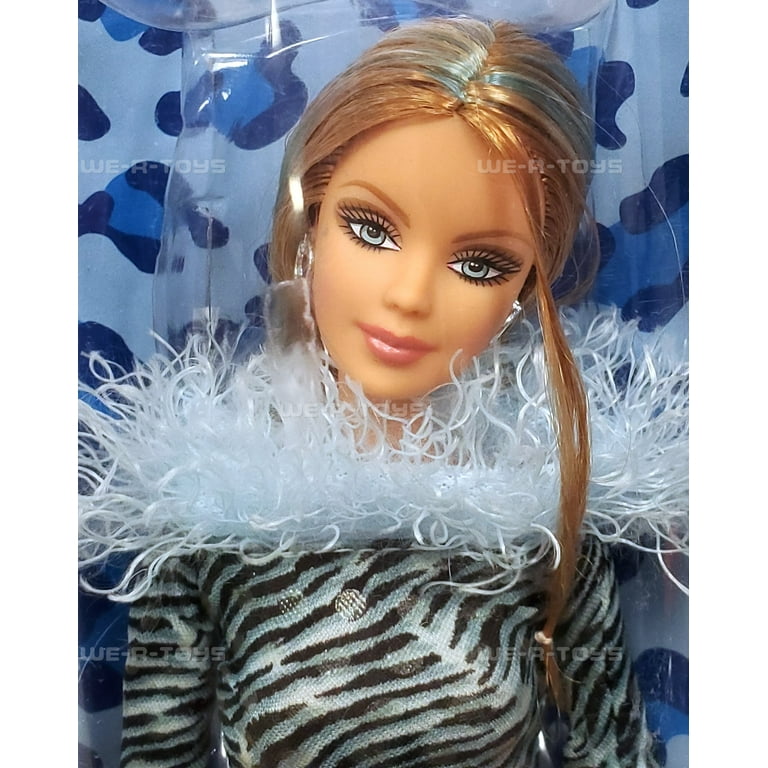 Barbie Fashion Fever Animal Print Doll in Blue & Black Tiger
