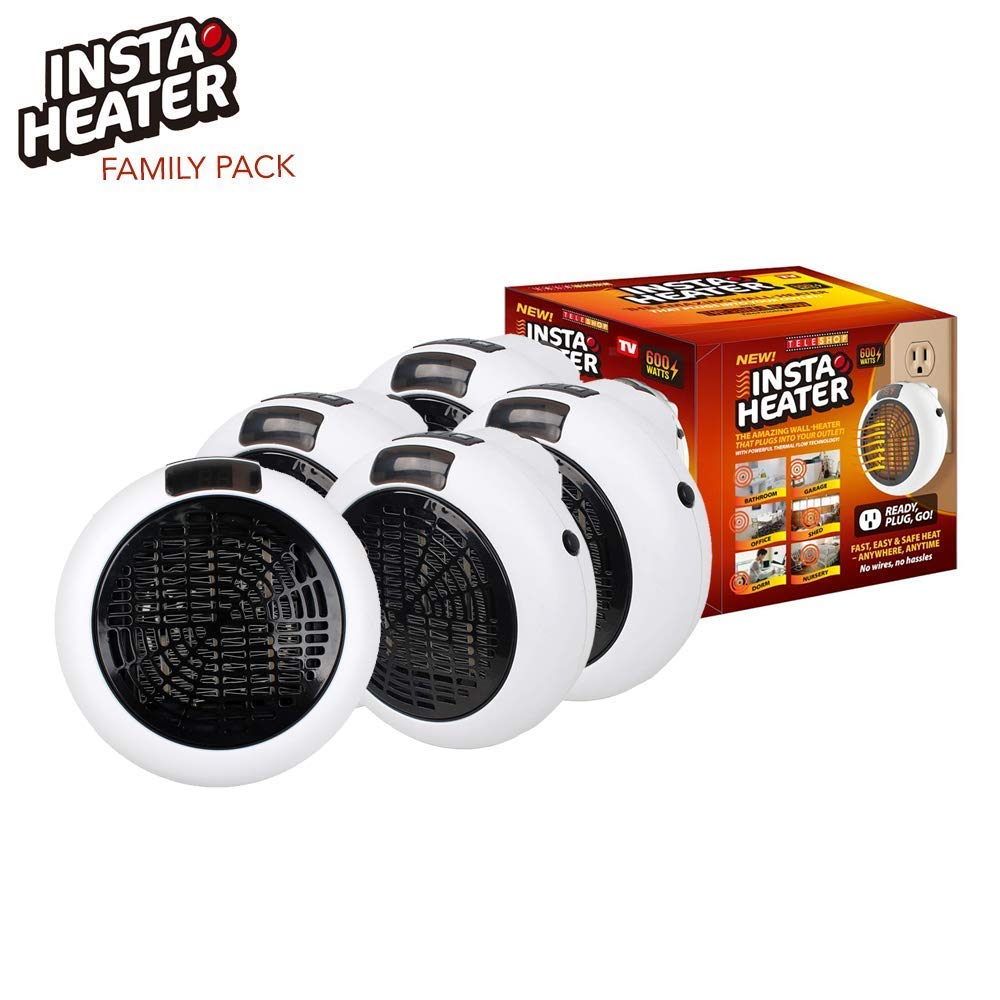 Insta Heater Portable 600w Plug in Heater, Family Pack ...