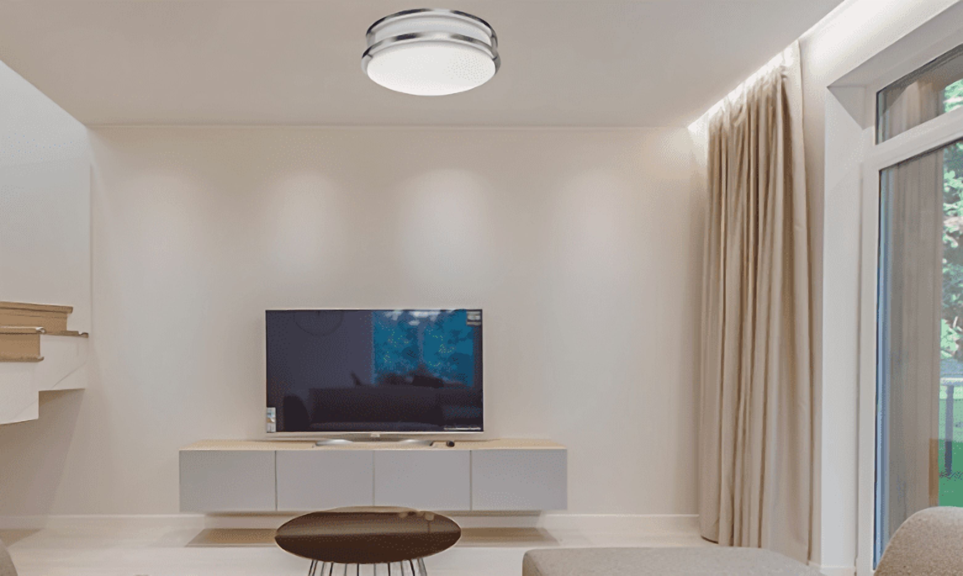 2-pack 16" LED Double Ring Flush Mount Ceiling Light – Dimmable, Energy Efficient, Modern Style, 5-Year Warranty