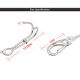 thumbnail image 2 of Gancho Doble Cabeza Buceo Durable Acero Inoxidable Equipo Exterior Blanco, 2 of 2
