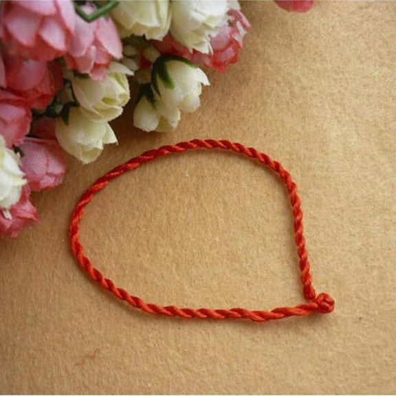 STOBOK Red Bracelets for Women Symbol of Luck Red Rope 1 Set for Couples on Anniversaries