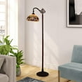 thumbnail image 5 of Radiance Goods Victorian Tiffany-Style Dark Bronze 1 Light Reading Floor Lamp 11" Wide/62" Tall, 5 of 5