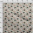 thumbnail image 3 of oneOone Polyester Spandex White Fabric Tropical Leaf Fabric For Sewing Printed Craft Fabric By The Yard 56 Inch Wide, 3 of 5