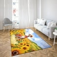 thumbnail image 4 of Vintage Whippet Says Hello Mother's Day Summer Sunflower Field Indoor Rug Dog Lover Carpet Living Bed Room Sofa Home Decor - 12005, 4 of 5